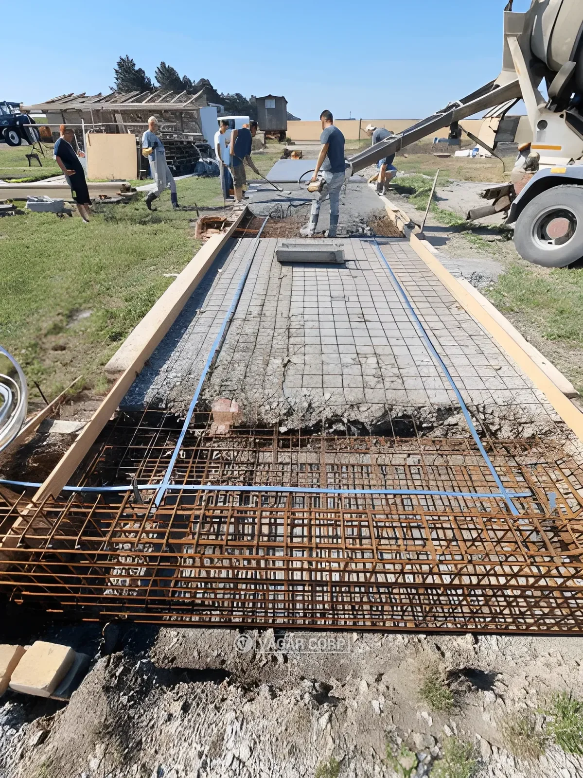 Betoniranje temelja kamionske vage