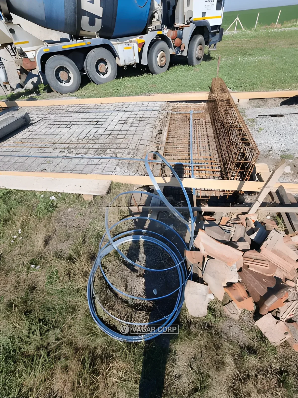 Mešalica za beton kod temelja vage